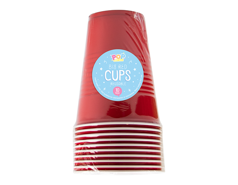 Red Plastic Cup 18oz 10pk